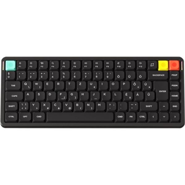NuPhy Air75 V3 Bluetooth / vezeték nélküli magyar Gateron Blush nano mechanikus billentyűzet fekete