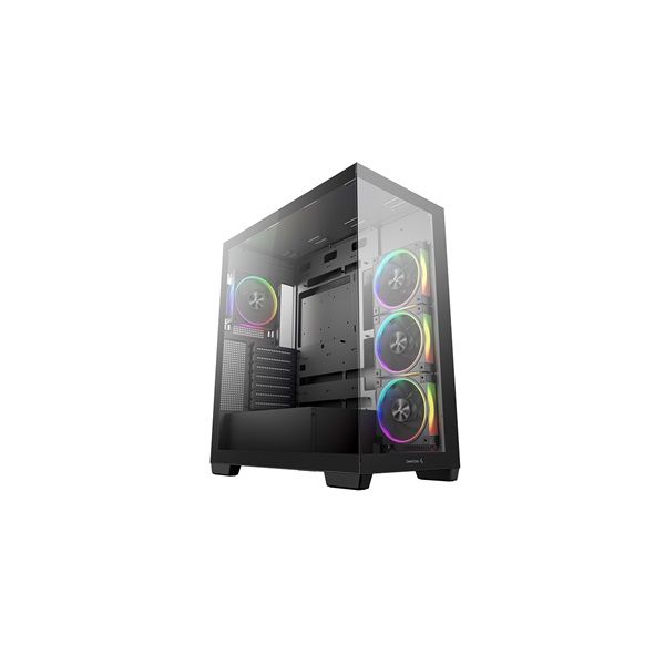 DEEPCOOL Ház ATX CG580 4F V2, Tápegység nélkül, Fekete, Üvegfalú