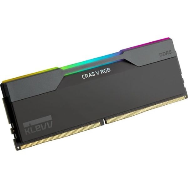 KLEVV CRAS V 64GB 6000MT/s DDR5 memória CL30 Kit of 2 fekete RGB