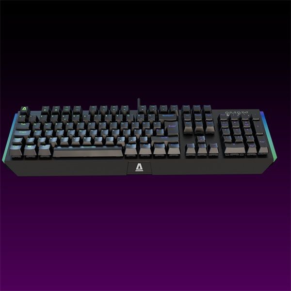 AVAX Vezetékes Billentyűzet FS01 USB, Fekete, Mechanikus, Brown Switch, HUN