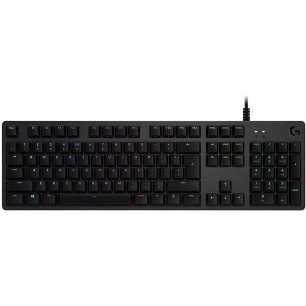 LOGITECH Billentyűzet - G512 Lightsync RGB Mechanikus Vezetékes (Tactile) GX Brown Carbon, US