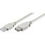 OEM USB-A 2.0 - USB-A 2.0 M/F adatkábel hosszabbító 0.6m fekete