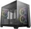 DeepCool Számítógépház - CG330 3F (fekete, ablakos, 3x12cm A-RGB, BTF, mATX, 2xUSB3.0, 1xUSB2.0)