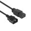 ACT Powercord C14 male- C21 famale 1,5m Black
