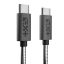 Next One Metallic USB-C to USB-C Cable Space Gray