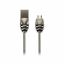 Canyon Stylish Metal Sync&Charge Cable 1m Grey/Black