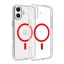 Dviced Magsafe iPhone 16 Plus case Red Clear