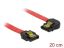 DeLock SATA 6 Gb/s Cable straight to left angled 20cm Red