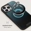 Burga Magnetic Ring Holder Silver Black Hole
