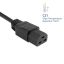 ACT Powercord C14 male- C21 famale 2,5m Black