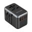 Vention 4-Port USB GaN Universal Travel Adapter Black