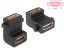 DeLock Adapter HDMI A female > female with screw hole 90° angled