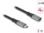 DeLock USB 40Gbps Extension Cable USB Type-C male to female PD 3.1 240W 2m Grey