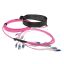 ACT Multimode 50/125 OM4 Preterm fiber cable 24F LC Polarity Twist 3m Pink
