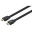 Manhattan Flat High Speed HDMI with Ethernet 4K@60Hz cable 5m Black