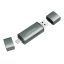 Logilink USB 3.2 Gen1 for SD and microSD Card Aluminum Case Card Reader Silver