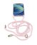 Cellularline Transparent back cover Neck-Case with pink drawstring for Apple iPhone 12 MINI