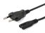 EQuip High Quality Power Cord C7 to 2pin Euro 1,8m Black
