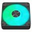 Ventilátor APNX FP1-Q PWM, ARGB, fordított légáramlás, 120mm, fekete