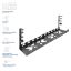 ACT Under-desk extendable cable management tray with clamp mount 43 - 72cm Black
