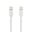 Belkin BoostCharge Braided USB-C to USB-C Cable 2m White