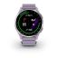 Garmin Approach J1 Silver Aluminum Bezel with Lilac ComfortFit Fabric Band