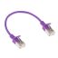 ACT CAT6A U-FTP Patch Cable 0,5m Purple