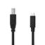 Nedis USB-C - USB- B USB Cable 1m Black