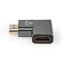 Nedis HDMI Adapter Angled Right Gun Metal Grey