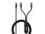 EQuip USB-C Y-Charging Cable USB-C Male to Dual USB-C Male 1.5m PD 3.1 140W E-Marker Braided Black