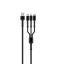 ColorWay Cable 3in1 (Lightning+MicroUSB+Type-C) 4.0A (20W) 1,2m Grey