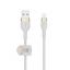 Belkin BOOST CHARGE PRO Flex USB-A to LTG, Braided Silicone Cable - 2M - White