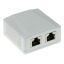 ACT Surface mounted box shielded 2 ports CAT6