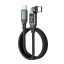 Mobile Origin CB16 240W Display 540° Rotating USB-C to USB-C Cable 1m Black
