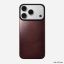 Nomad Magnetic Leather Back (Horween) for iPhone 18 Pro/17 Pro Burgundy