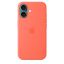 Apple iPhone 16 Silicone Case with MagSafe Tangerine (Seasonal)