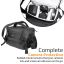 Promate  Arco-L Compact SLR Camera bag with Adjustable Compartment Black