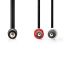 Nedis 3.5mm Male to 2x RCA Male Stereo Audio Cable 15m Black