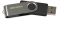 Hikvision HIKSEMI Pendrive - 16GB USB3.0, ROTARY M200S, Ezüst-Fekete