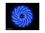 Ventilátor Akasa Vegas LED 12cm Kék