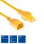ACT Powercord C14 - C15 0,6m Yellow