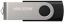 Hikvision HIKSEMI Pendrive - 8GB USB2.0, ROTARY, M200S, Ezüst-Fekete