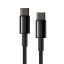 Baseus Tungsten Gold USB-C - USB-C Cable 1m Black