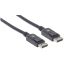 Manhattan 4K@60Hz DisplayPort 1.2 male/male Cable 2m Black