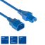 ACT Powercord C14 - C15 0,6m Blue