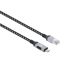Manhattan CAT6 FTP USB-C to Gigabit Ethernet Network Cable 2m Black/Silver
