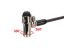 Conceptronic  CUSTODIO02BNTM Keyed Dual Head Laptop Lock Master Keyed Compatible 1,8m Black