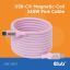 Club3D CAC-3031 USB-C Magnetic-Coil 240W Cable 2m Pink