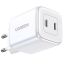 UGREEN Nexode 45W Dual USB-C PD Charger (25W+20W) White