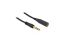 DeLock 6,35mm jack male/famale cable 10m Black